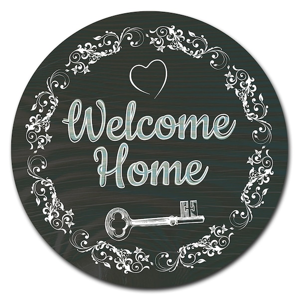 Welcome Foolish Mortals Circle Vinyl Laminated Decal